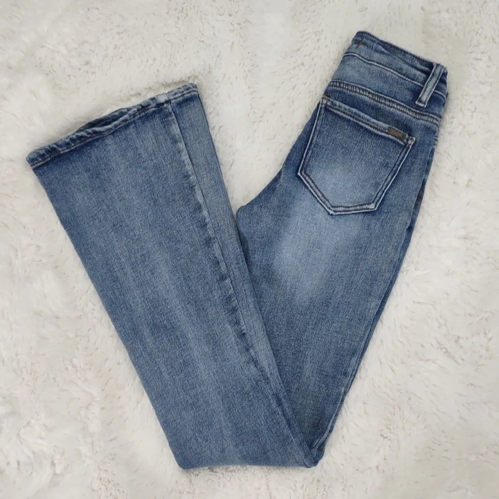 DISCLOSURE Blue Flare Wide Leg Jeans - Picture 15 of 16
